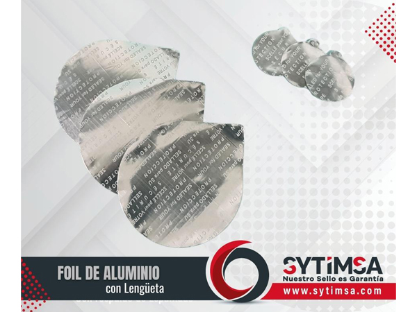 foil de aluminio con lengueta